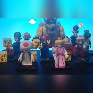 9 Super Mario custom lego Complete collection Building Block  Minifigure m20